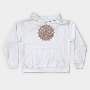 EARTH COLORS MANDALA Kids Hoodie